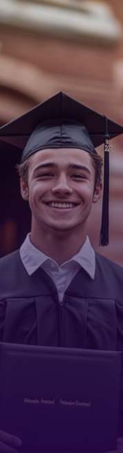 Student with notebook